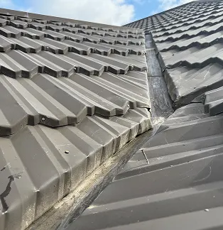 Cleaned gutter